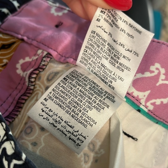 Sun + Stone Patchwork Pants Multicolor Boho Funky Size 30 - Picture 10 of 10